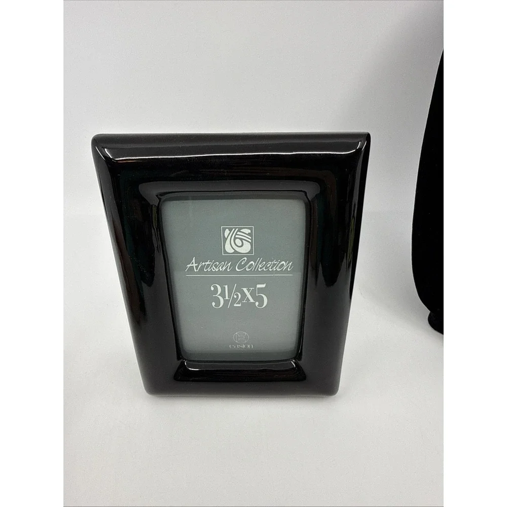 Easton Porcelain Black Photo Frame 3.5